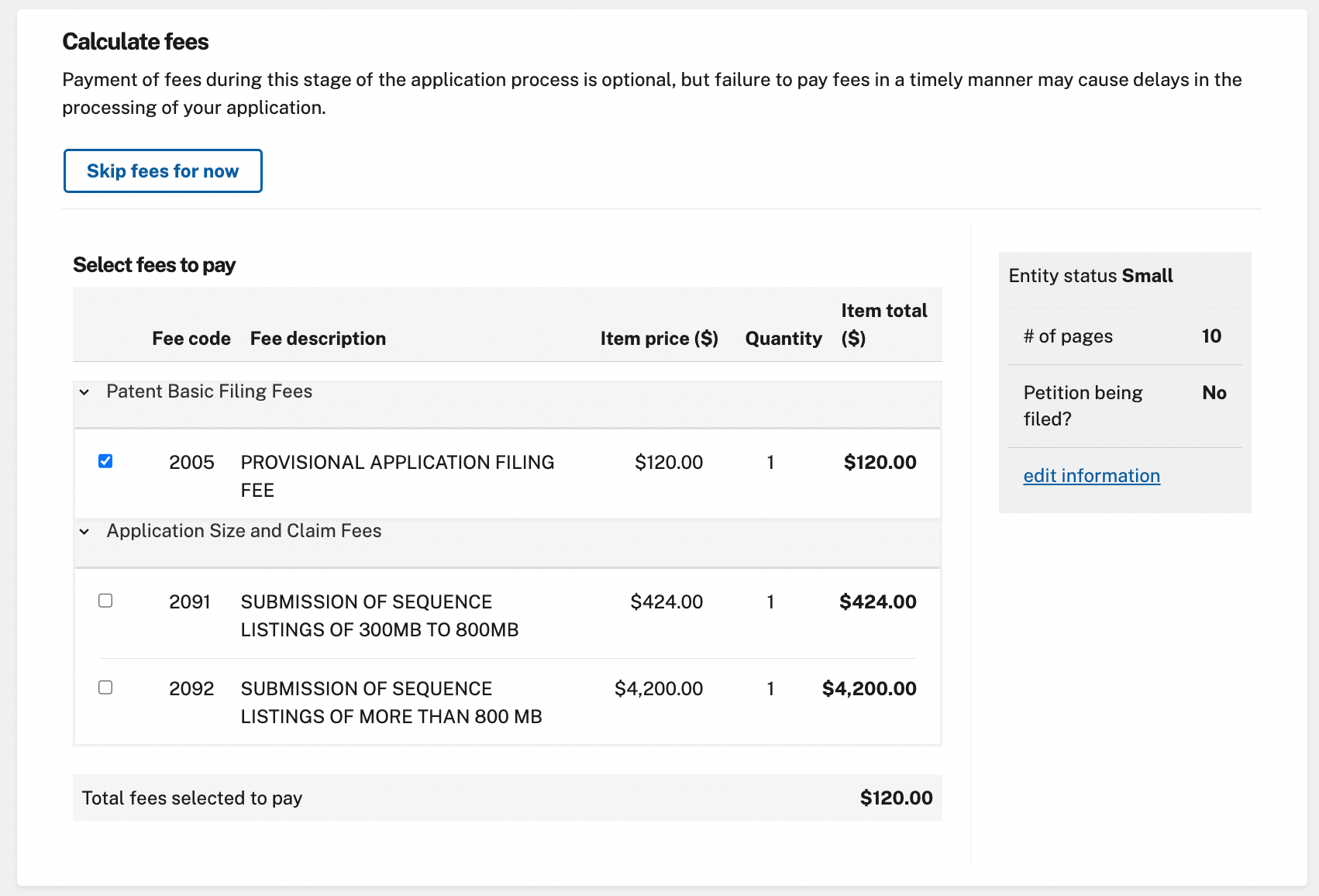 Patent Dropdown Instructions