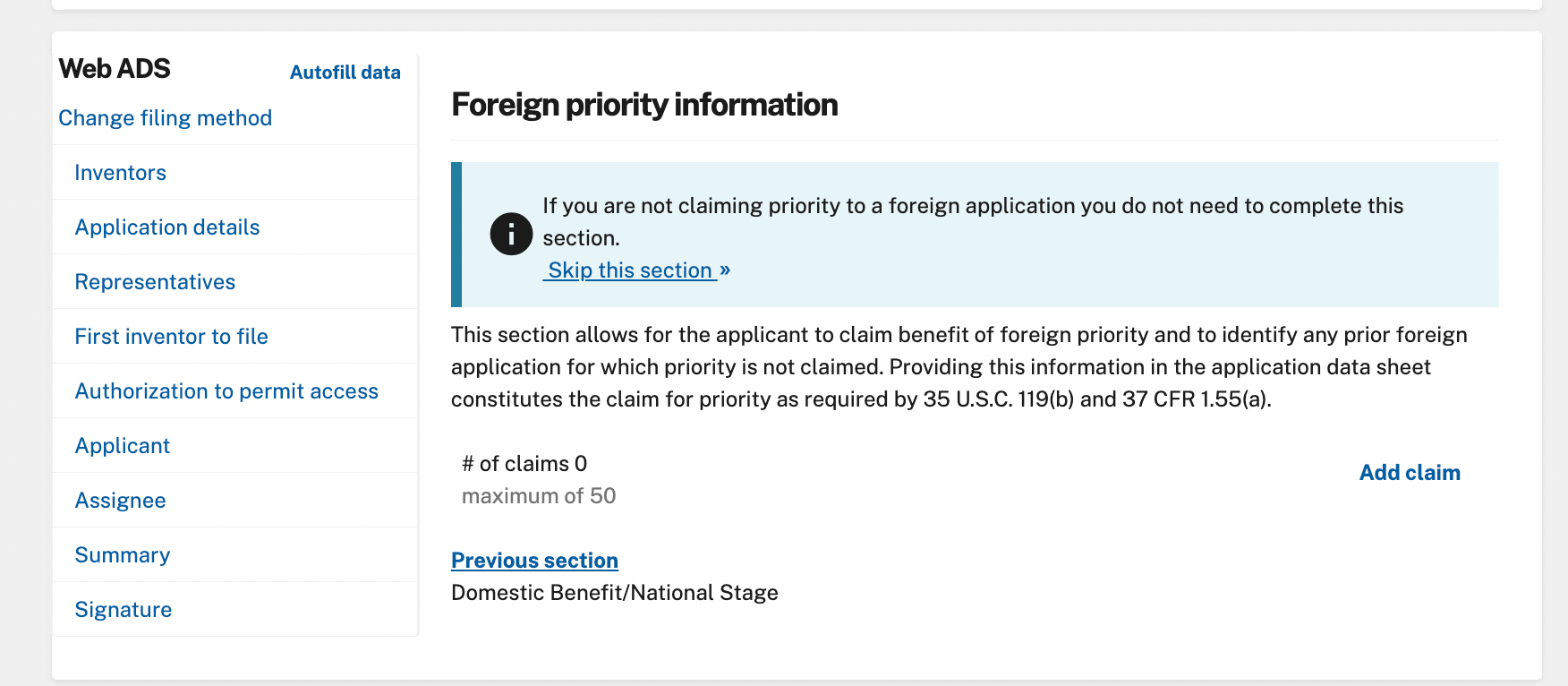 Patent Dropdown Instructions