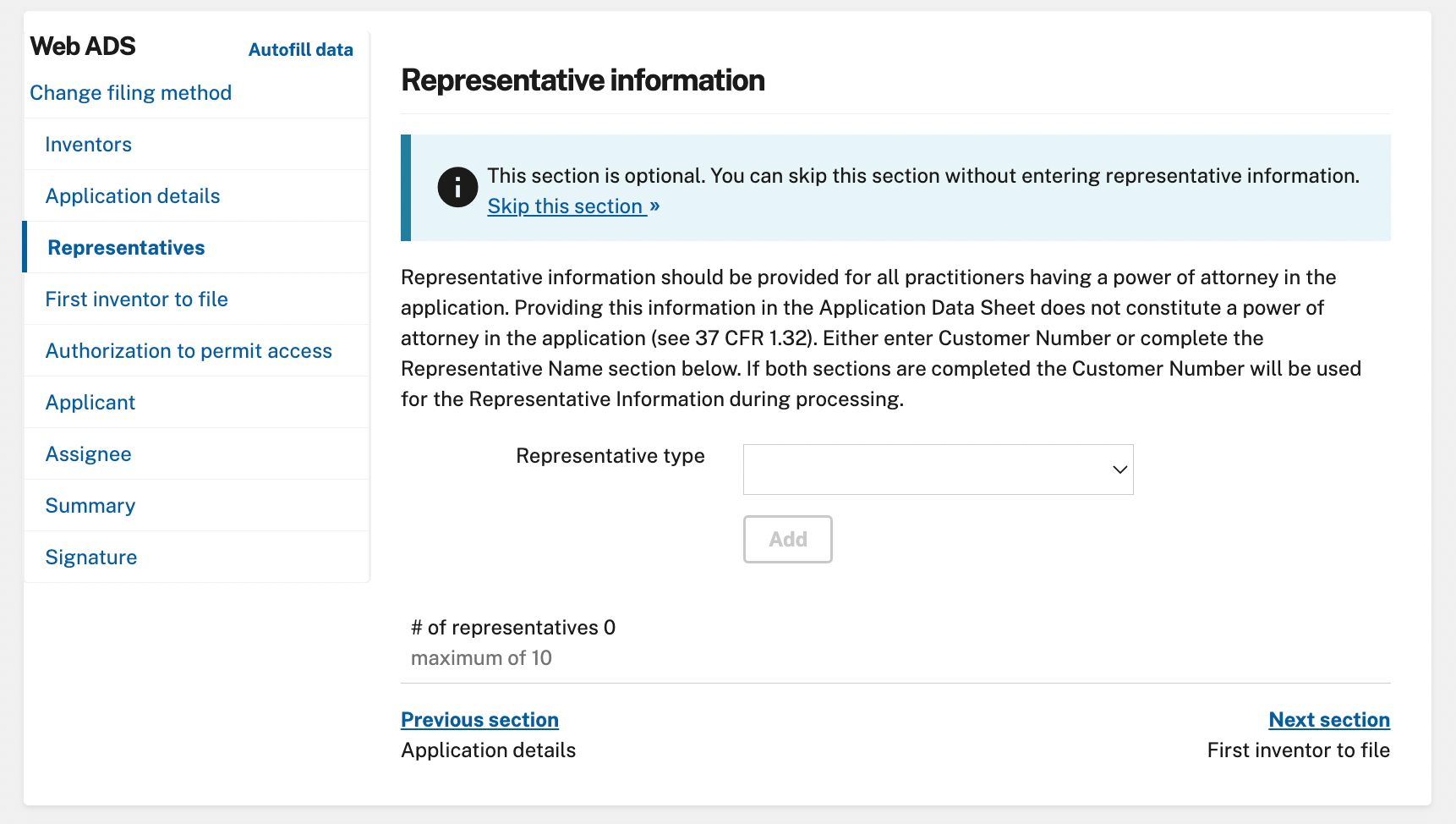 Patent Dropdown Instructions